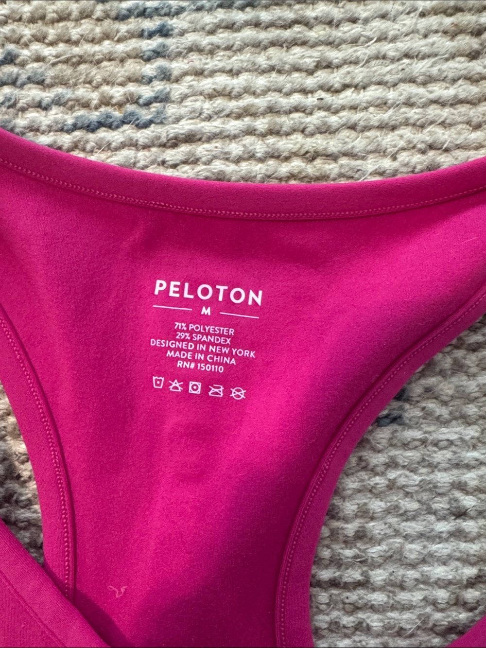 Peloton Women's Fuchsia Racerback Performance Tank - Picture 2 of 6